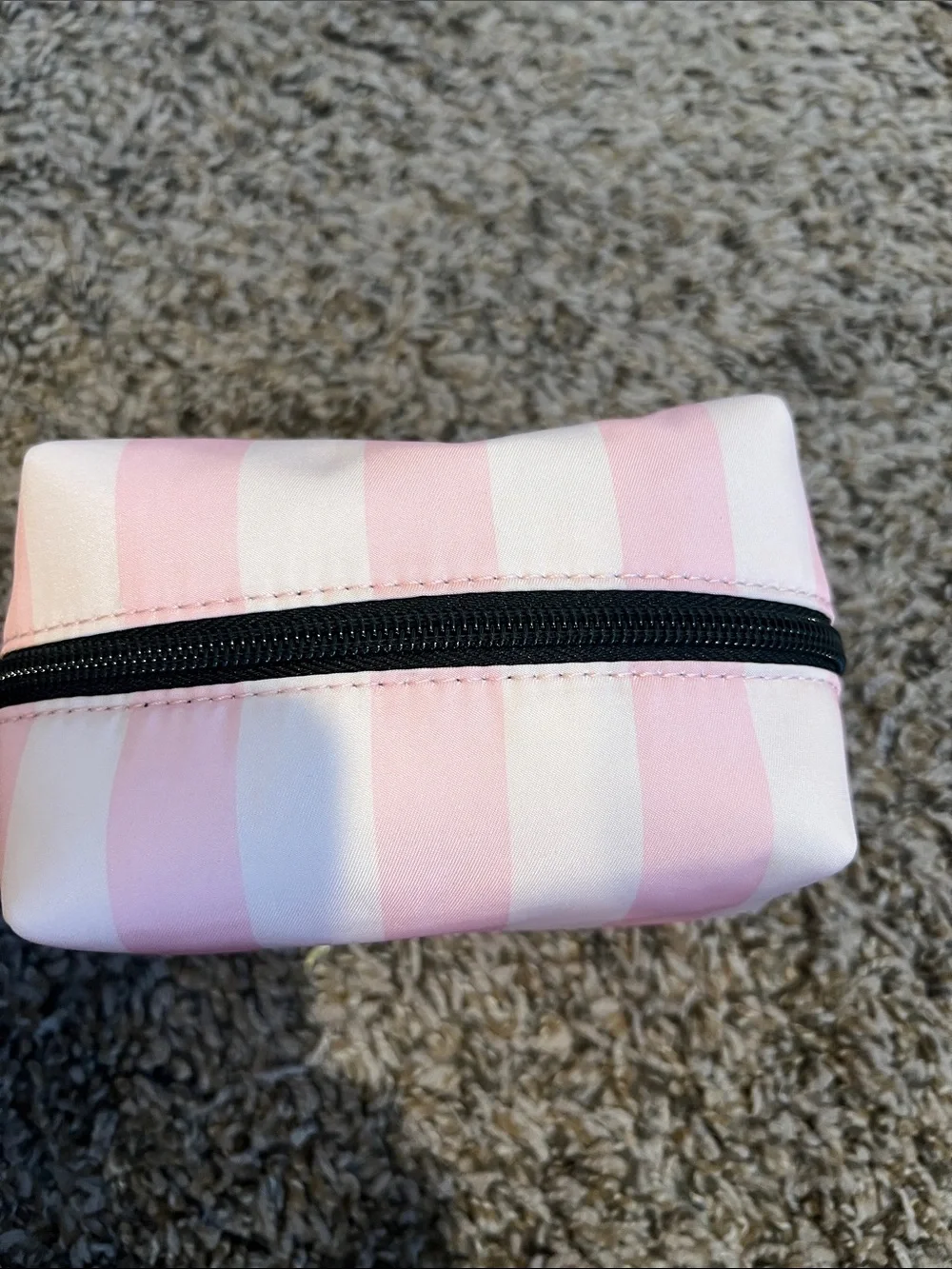 Polyester cosmetic pouch, Victoria's Secret Heritage Stripe